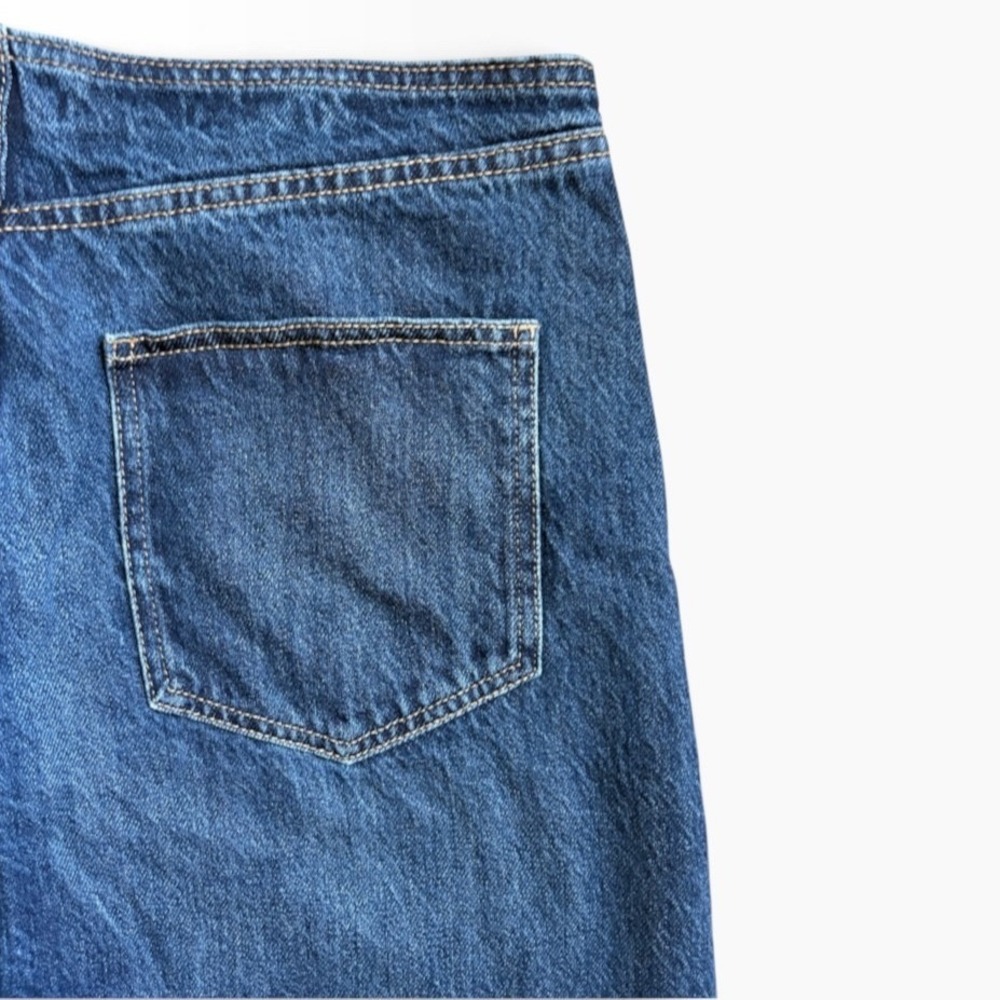 Wild Fable Ultra Wide Leg Jeans Mid Rise Denim Size 10 Medium Wash Button Fly - Picture 8 of 8